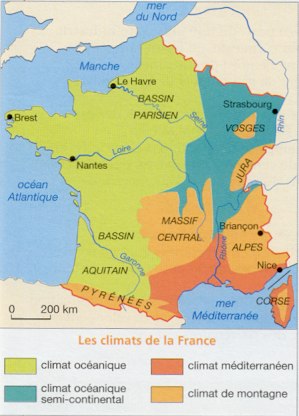 Le climat de la France